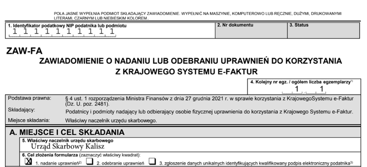 Formularz ZAW-FA jak wypełnić i wysłać do KSeF
